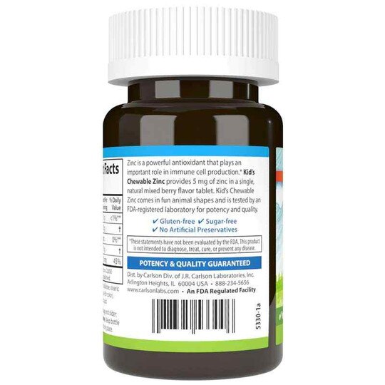 Kid's Chewable Zinc 5 Mg, CL